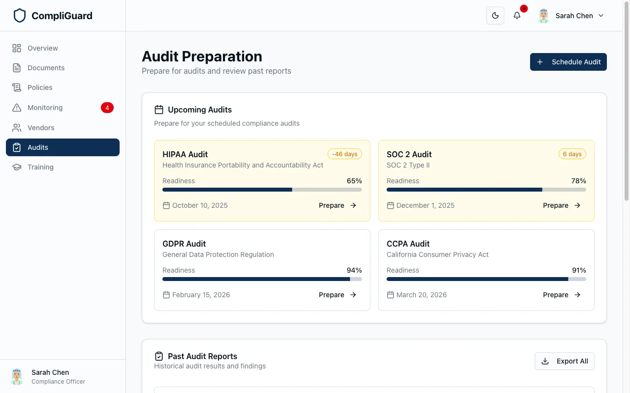 CompliGuard RegTech compliance automation platform