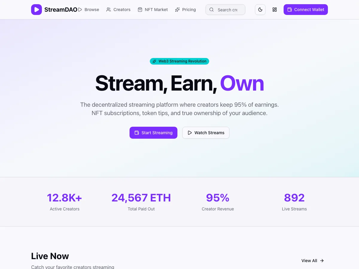 StreamDAO
