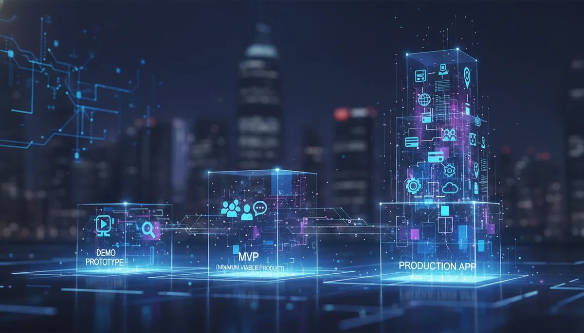 Demo App vs MVP vs Production: What's the Difference? How to Choose?