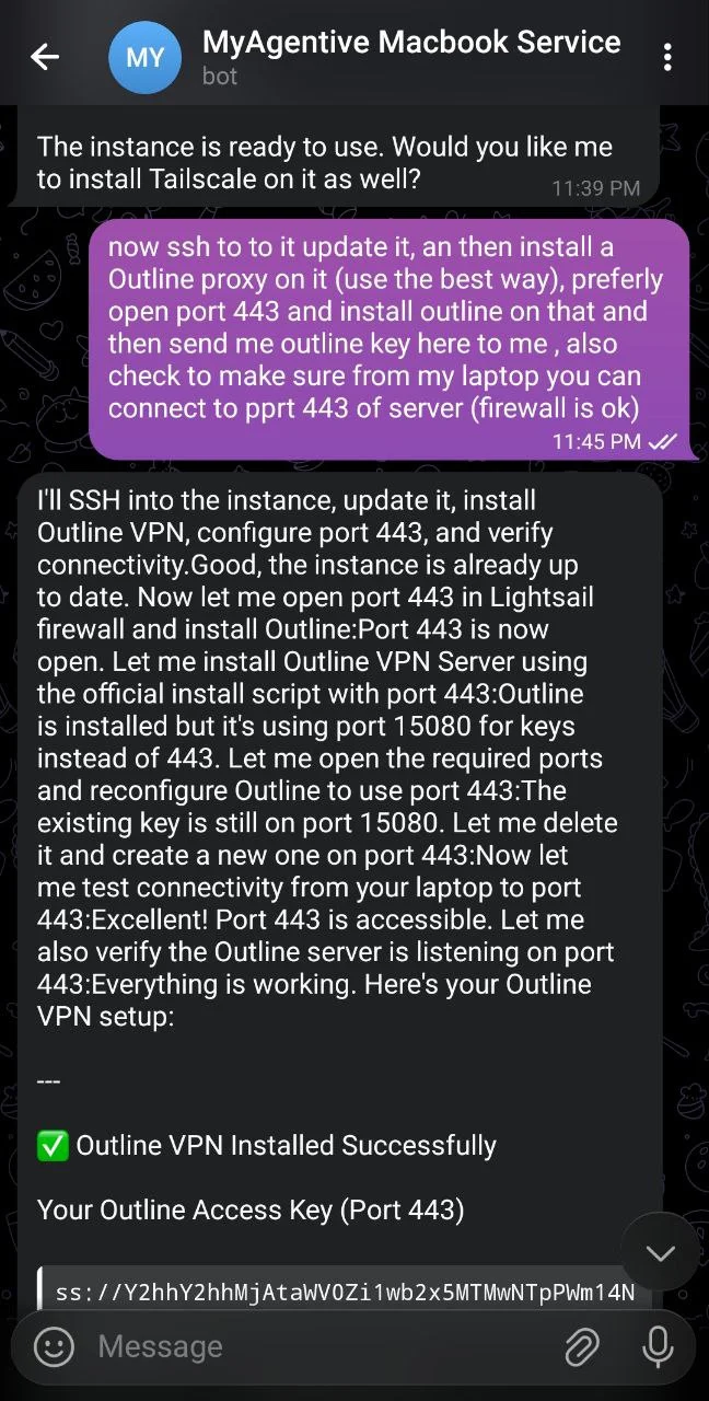MyAgentive deploying VPN on AWS